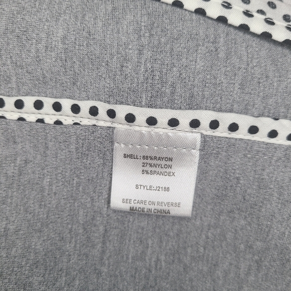 Luii Jacket / Blazer Front Close Knit Gray, Size Small - Picture 14 of 16